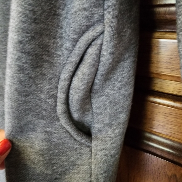 Nutexrol Fleece Hoodie Dress Gray Size S - Picture 6 of 10